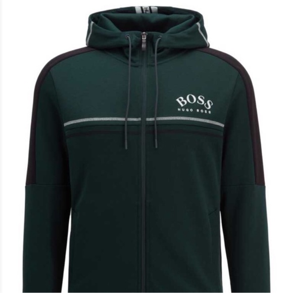 NWT’s Hugo Boss Full Zip Hoodie Men’s Size Medium - Picture 2 of 7